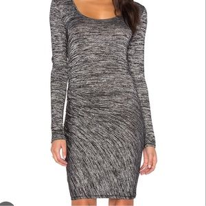 NWT Rag & Bone Black Heather Long Sleeve Dress